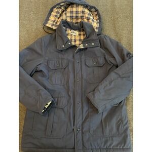 Vintage Blue Wiman Parka Jacket Sz Large 3M Thinsulate blanket lined Made In USA